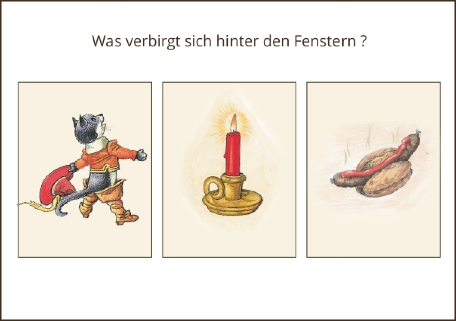 Miniadventskalender mit Umschlag Erfurt