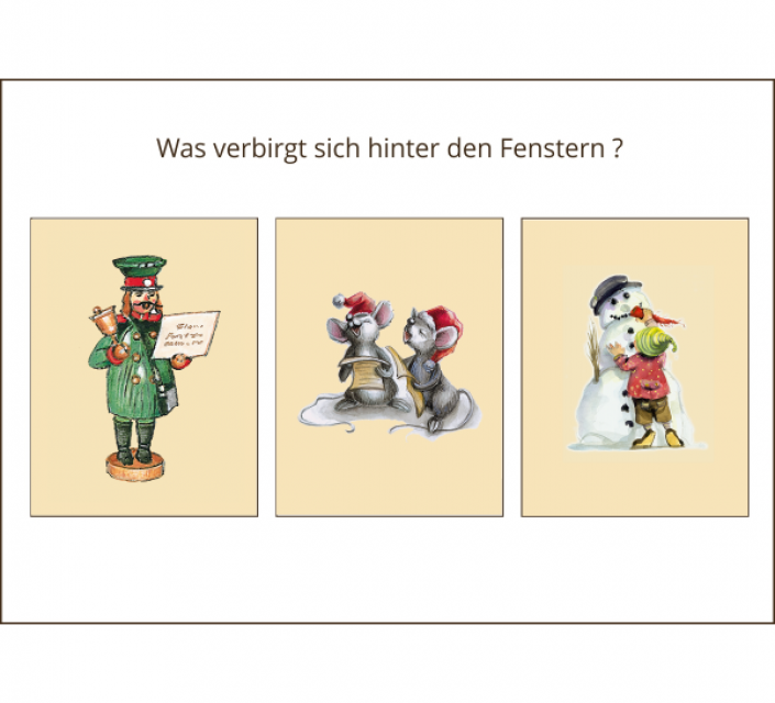 Miniadventskalender mit Umschlag Jena