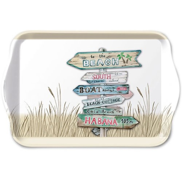 Ambiente Tablett 13 x 21 cm Road Signs Sand
