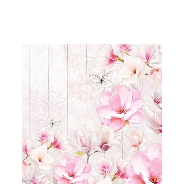 Ambiente Cocktail Serviette 25 x 25 cm pro Stück Magnolia Gaden