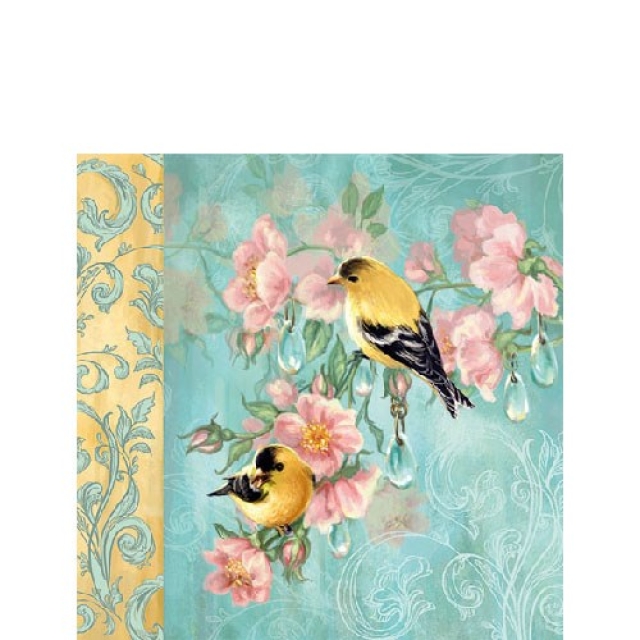 Ambiente Cocktail Serviette 25 x 25 cm pro Stück Scarlett Petrol