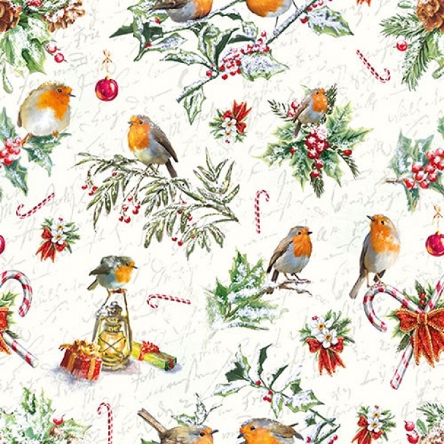 Ambiente Lunch Serviette 33 x 33 cm pro Stück Christmas Ornaments