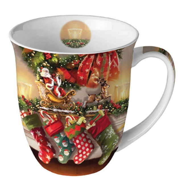 Ambiente Mug Tasse 0,4 l Hanging Stockings