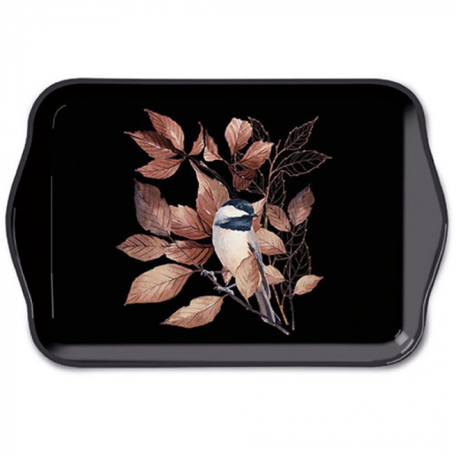Ambiente Tablett 13 x 21 cm Lovely Chicadee Black