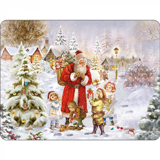 Ambiente Placemat / Tischset Santa bringing Presents