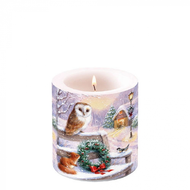 Ambiente 7,5 x 9 cm Candle Small Kerze Just Chatting