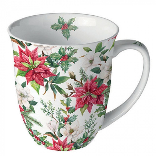 Ambiente Mug Tasse 0,4 l Christmas Florals