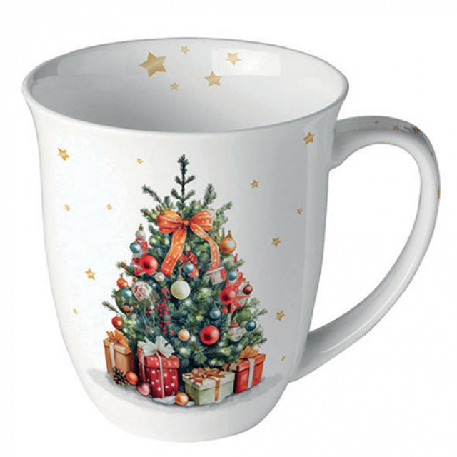 Ambiente Mug Tasse 0,4 l Decorated Christmas Tree