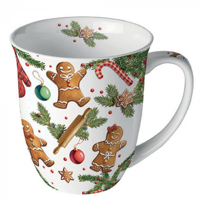 Ambiente Mug Tasse 0,4 l Gingerbread Cookies