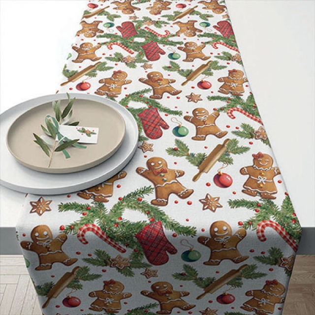 Ambiente Table Runner Tischläufer 40 x 150 cm Gingerbread Cookies