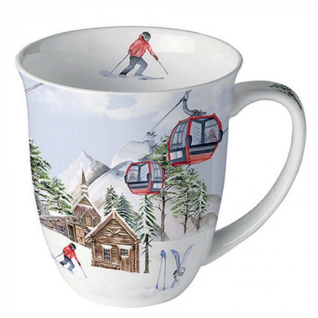 Ambiente Mug Tasse 0,4 l Ski Hut