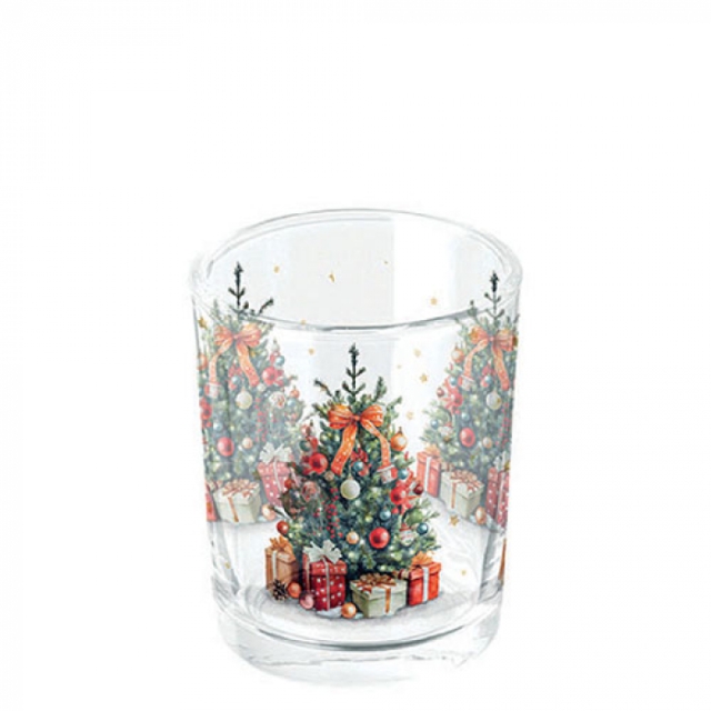 Ambiente Tea Light Holder Decorated Christmas Tree