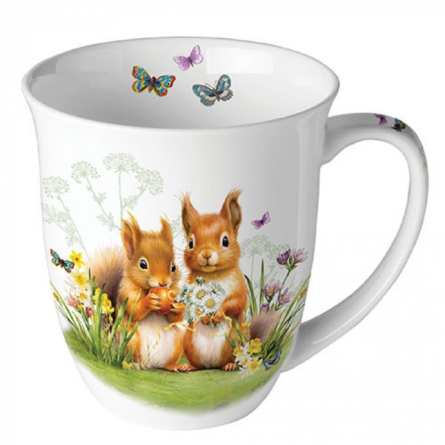 Ambiente Mug Tasse 0,4 l Little Squirrels