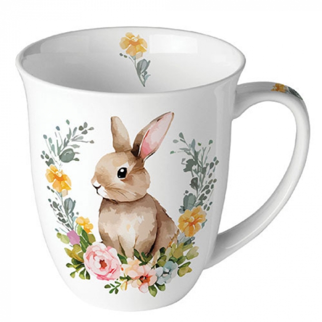 Ambiente Mug Tasse 0,4 l Cute Easter Rabbit