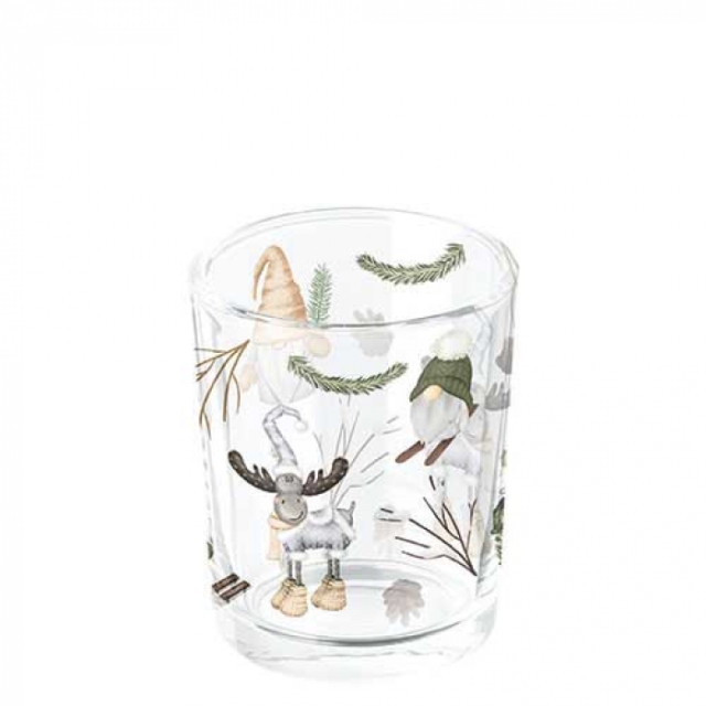 Ambiente Tea Light Holder Forest Gnomes