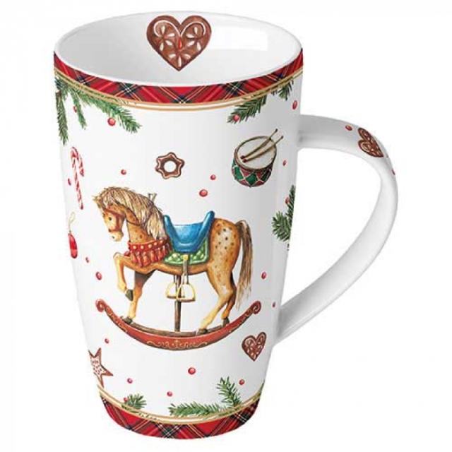 Ambiente Mug Tasse 0,6 l Classic Rocking Horse White