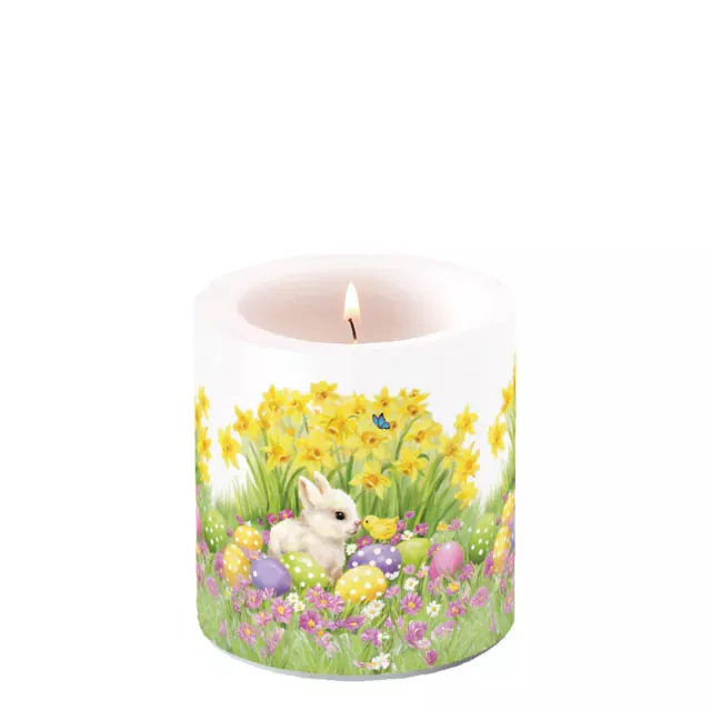 Ambiente Candle Kerze small Easter Friends