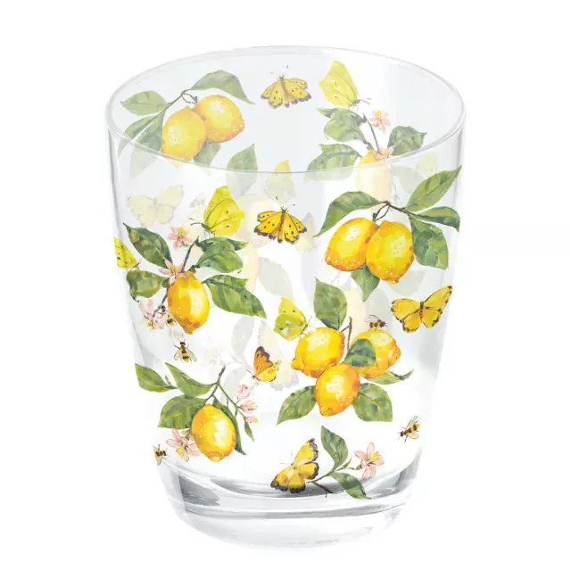 Ambiente Wasser Glas 0,25 l Fresh Lemons White