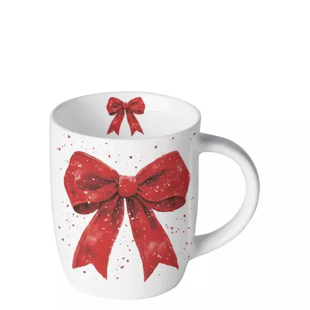 Ambiente Mug Tasse 0,2 l Fancy Bow red / white