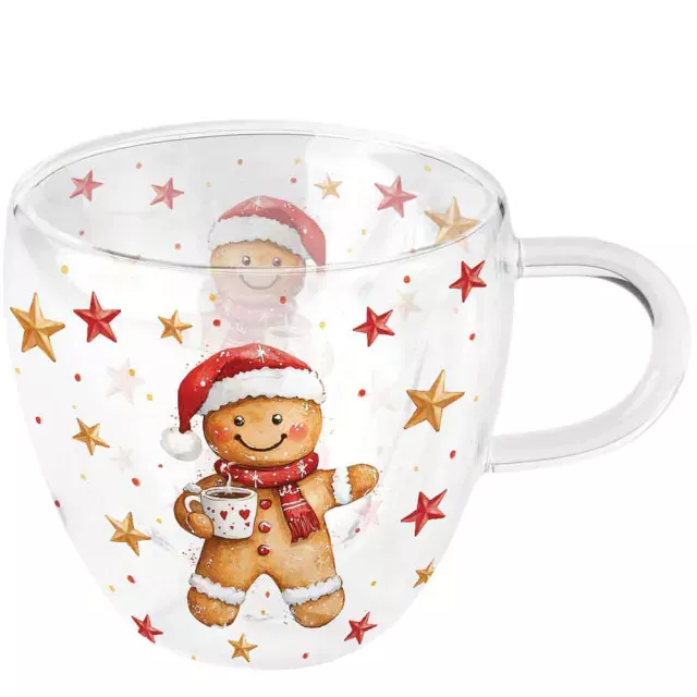 Ambiente Double-Walled Glass Doppelwandiges Glas 0,2 l Cocoa and Cookie