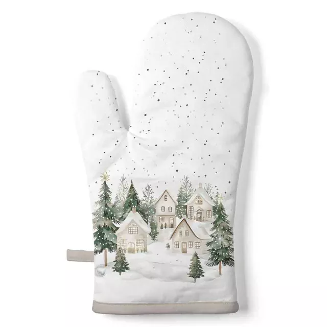Ambiente Oven Mitt Ofenhandschuh Snowy Houses