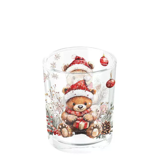 Ambiente Tea Light Holder Teddy's Gift White