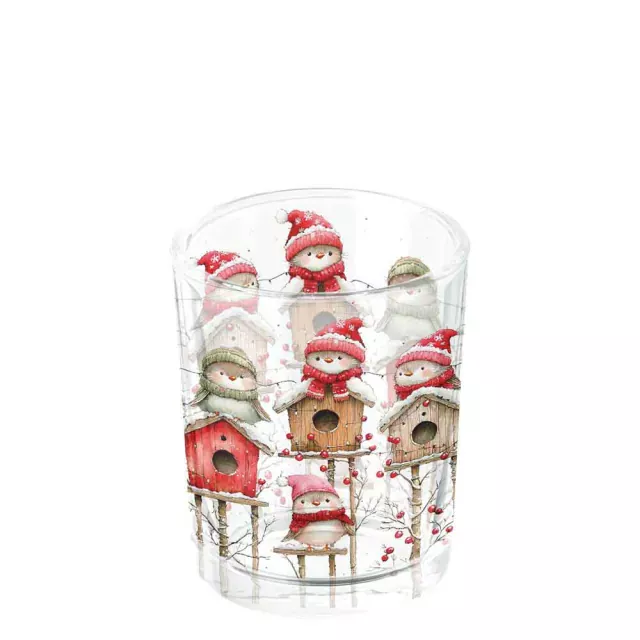 Ambiente Tea Light Holder Birdhouse Quartet White