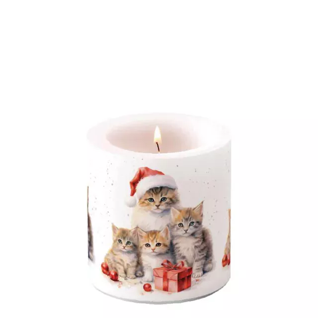 Ambiente Candle Kerze small Meaowy Christmas