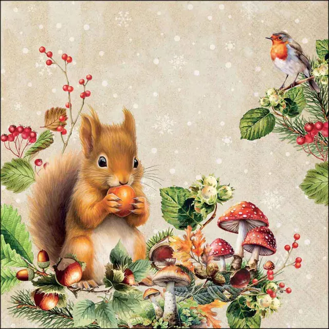 Ambiente Lunch Serviette 33 x 33 cm pro Stück Fruit Collector