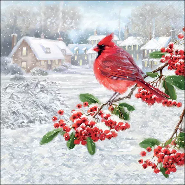 Ambiente Lunch Serviette 33 x 33 cm pro Stück Cardinal