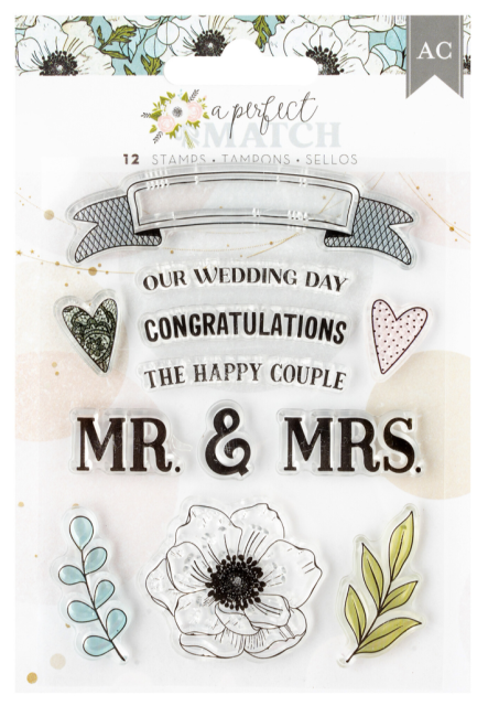 American Crafts A Perfect Match Acrylic Stamps
