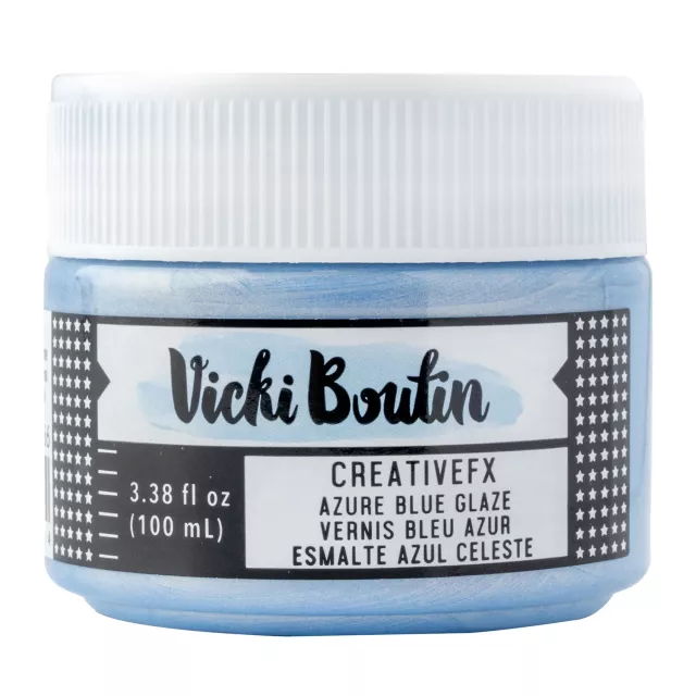 American Crafts Vicki Boutin Discover + Create Creativefx Azure Blue Glaze 100 ml