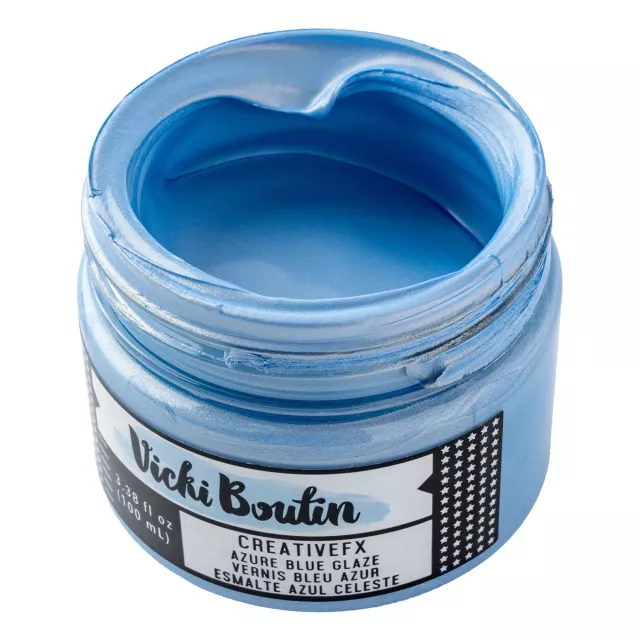 American Crafts Vicki Boutin Discover + Create Creativefx Azure Blue Glaze 100 ml