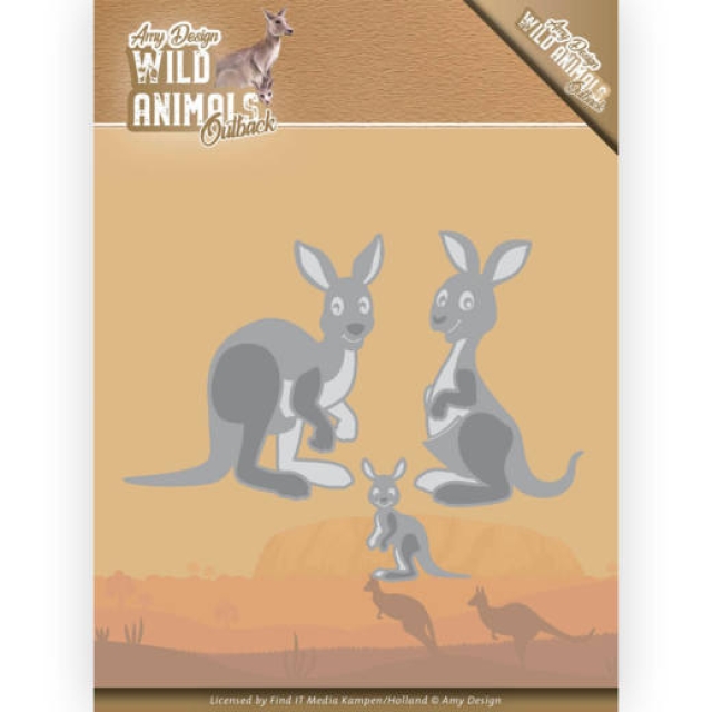 Amy Design Die Schneideschablone Wild Animals Outback Kangaroo