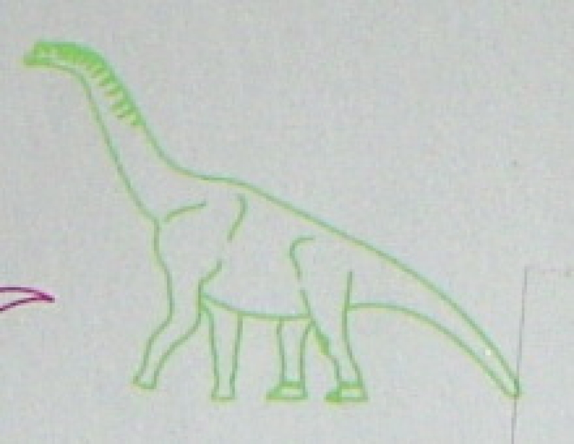 Doppelseitiger Stempel Brachiosaurus