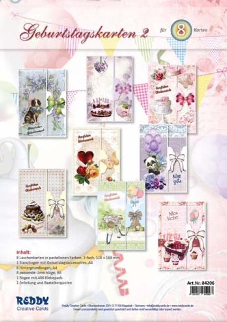 Reddy Cards Kartenset Geburtstag 2