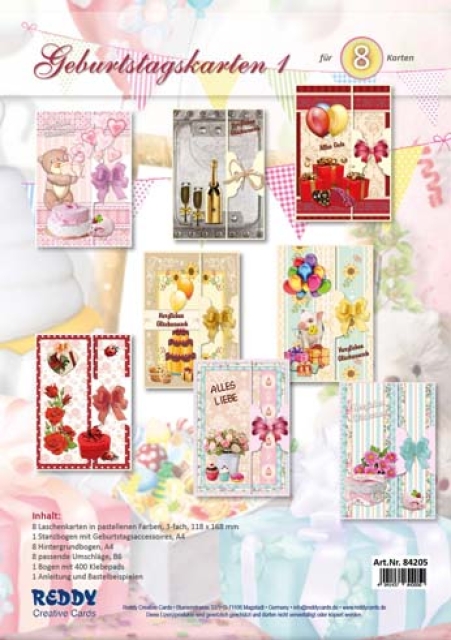 Reddy Cards Kartenset Geburtstag 1