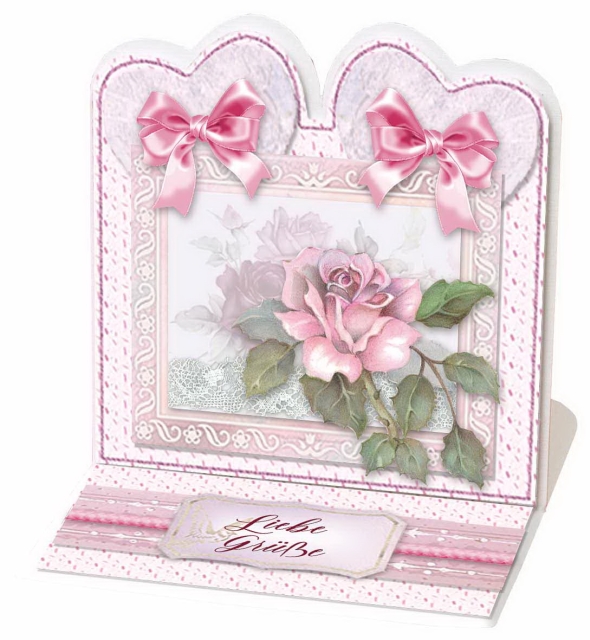 Reddy Cards Bastelset Romantische Aufstellkarten