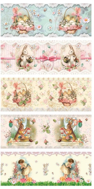 Schrumpfbanderolen Ostern I für Eier 6 x 4 cm