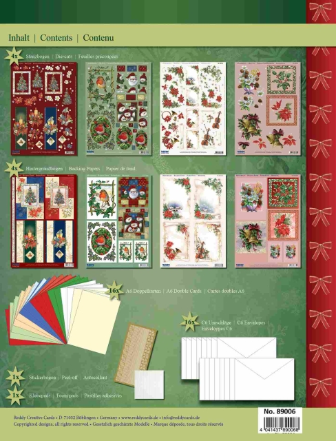 Bastelset in Buchform Weihnachten traditionell