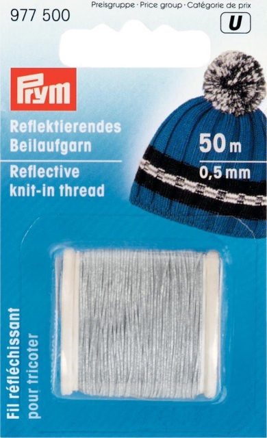 Prym Reflektierendes Beilaufgarn 50 Meter 0,5 mm breit