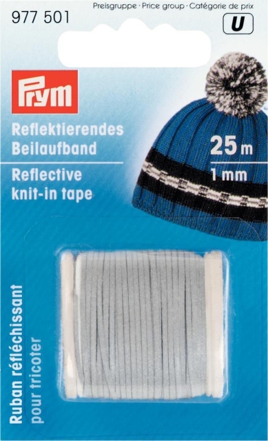 Prym Reflektierendes Beilaufgarn 25 Meter 1,0 mm breit