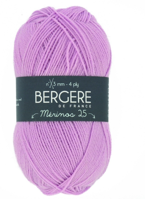 Bergère Merinos 100 % Merinowolle Farbe Rose Bebe