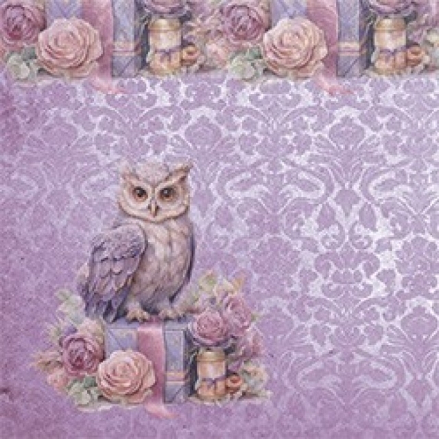 Berries Beauties Paper Pack 20 x 20 Pastel Purple Christmas