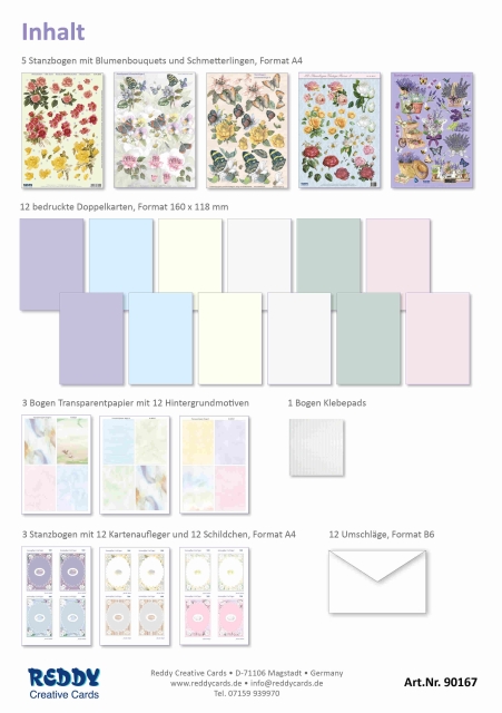 Reddy Cards Bastelset Blumengrüße