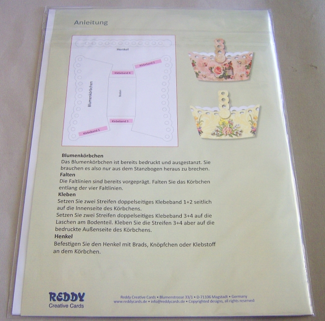 Reddy Cards Blumenkörbchen