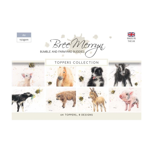 Bree Merryn Bumble & Farmyard Friends A6 Toppers Collection