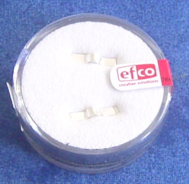 Schmuckteil Bügel 999, 10 / 5 mm, 2 Stück silber