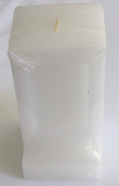 Wachskerze mit Nische 14 x 7 x 7 cm