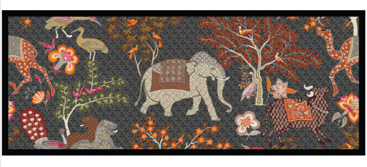 Caspari Tablett Lack Lacquer Bar Tray Le Jardin de Mysore